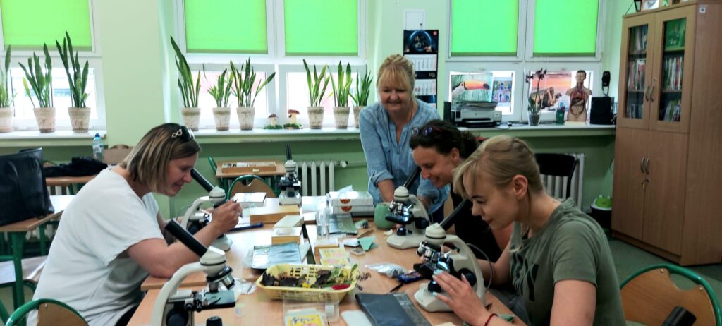 Zajęcia z mikroskopami dla nauczycieli